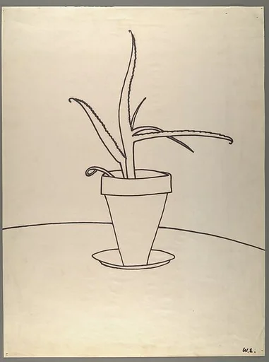 [Line Drawing of Potted Plant]