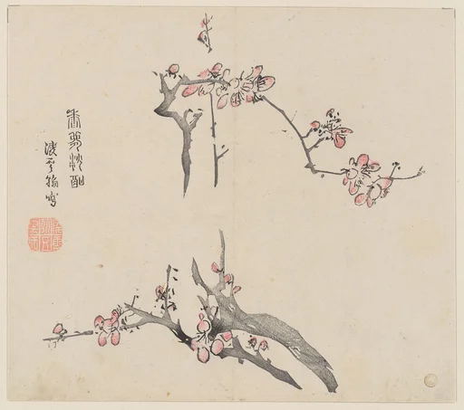 明 胡正言 《十竹齋書畫譜》 四開 木版畫|Page from the Ten Bamboo Studio Manual of Painting and Calligraphy