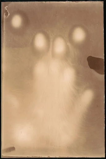 [Effluvia from a Hand Resting on a Photographic Plate]