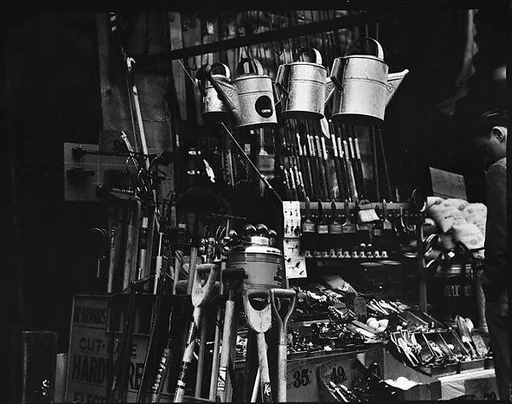 [Hardware and Seed Store Interior]