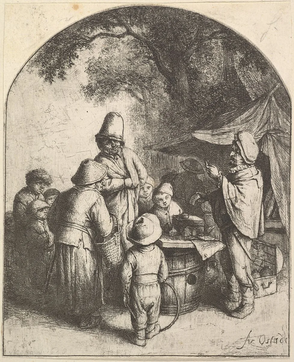 The Quack — Adriaen van Ostade