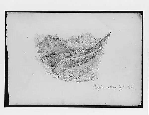 Botzen (from Switzerland 1869 Sketchbook) — John Singer Sargent