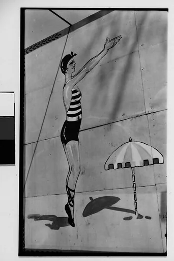 [Billboard of Woman Diver in the Bronx, New York City]