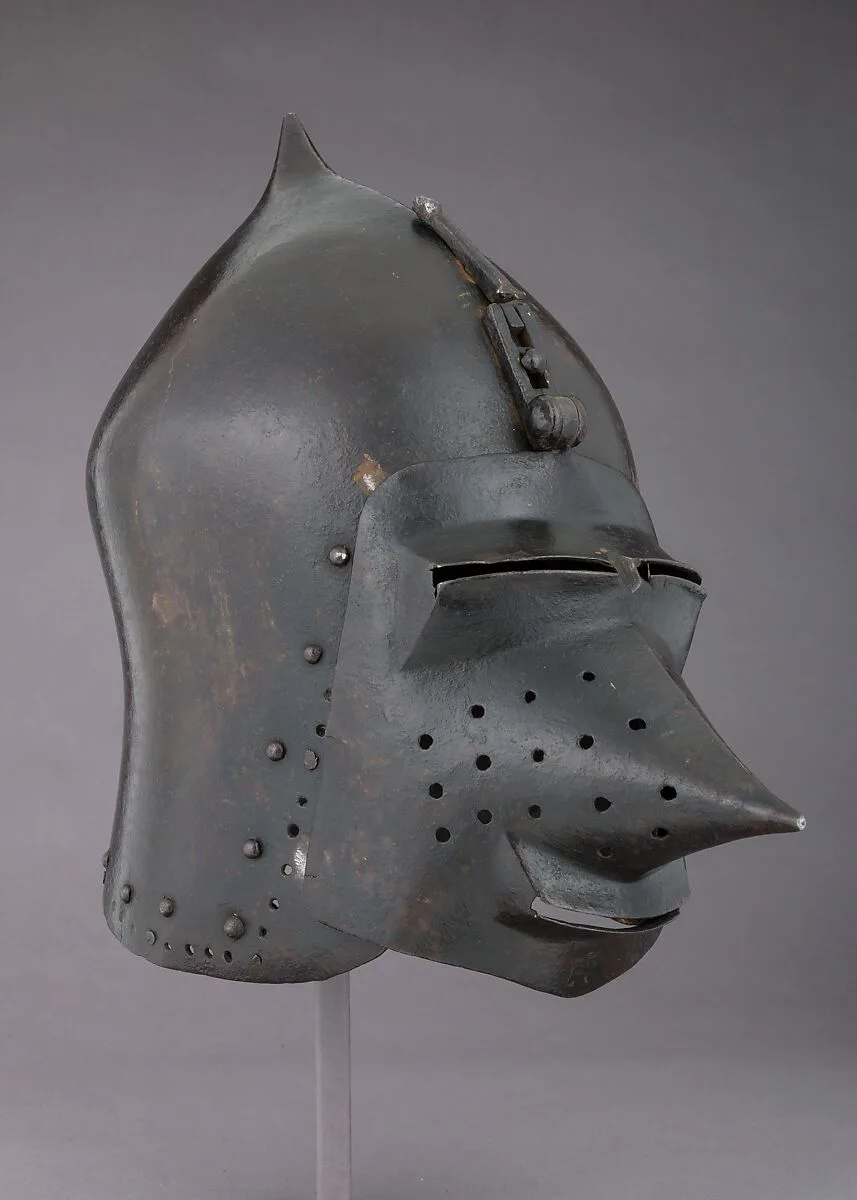 Helmet (Basinet) with Detachable Visor — Unknown