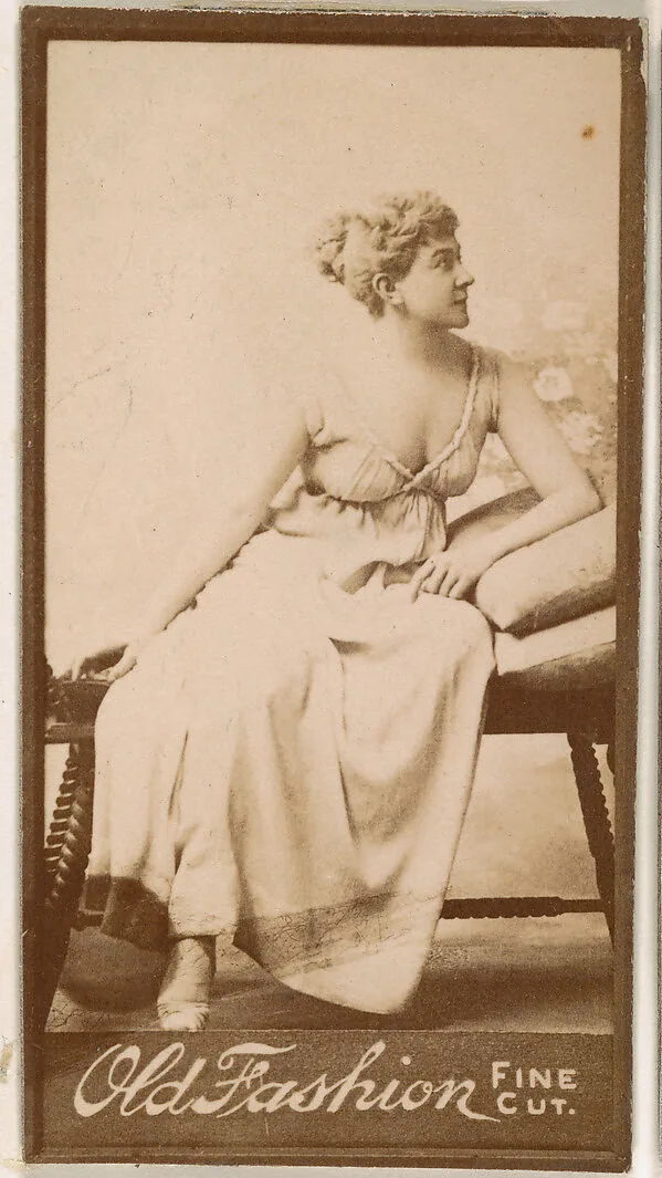 Portrait of actress, from the Actresses series (N664) promoting Old Fashion Fine Cut Tobacco — Unknown