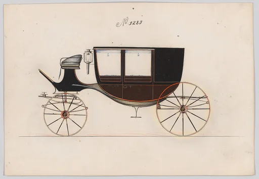 Design for Glass Panel Coach, no. 3283