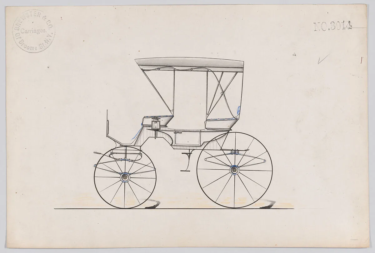 Design for Park Phaeton, no. 3014 — Brewster & Co.