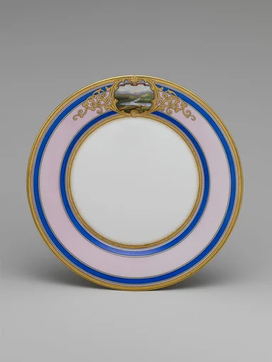 Continental Porcelain Plate, Ohio