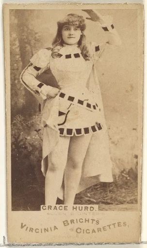 Grace Hurd, from the Actors and Actresses series (N45, Type 1) for Virginia Brights Cigarettes