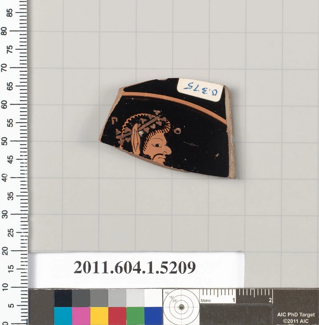 Terracotta fragment of a kylix (drinking cup) — Unknown