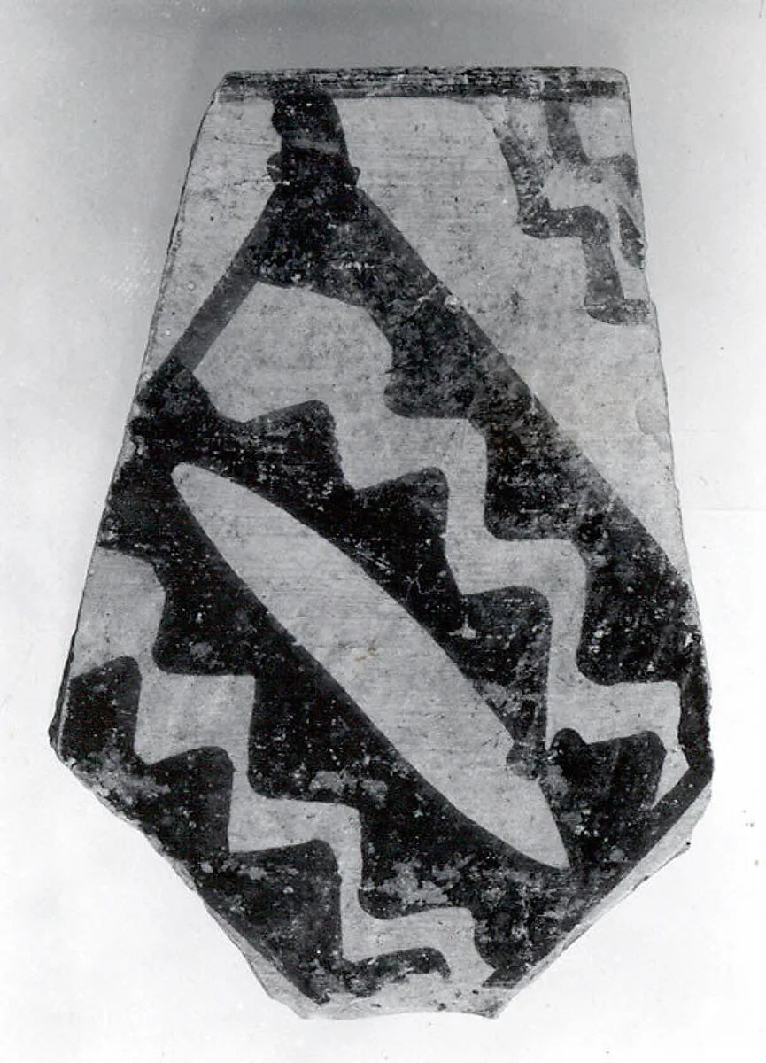 Vessel fragment with painted decoration — Unknown