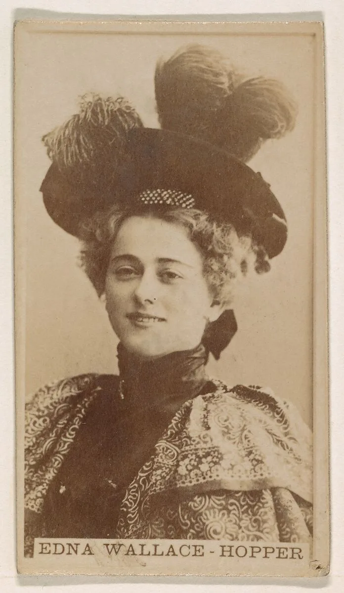 Edna Wallace-Hopper, from the Actresses series (N245) issued by Kinney Brothers to promote Sweet Caporal Cigarettes — Kinney Brothers Tobacco Company
