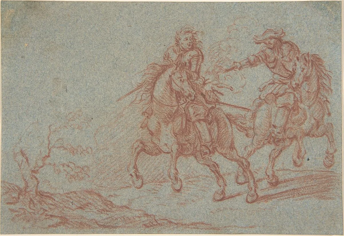 Two Fighting Horsemen — Pandolfo Lorenzo Hopfer
