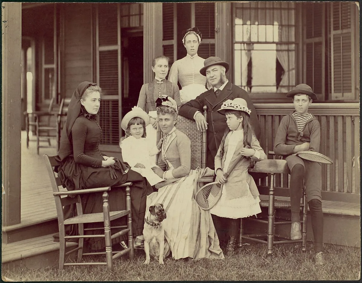 Elberon, New Jersey, Mrs. Watson B. Thompson, John Sloan Jr., Mrs. John Sloane, Mr. John Sloane, Evelyn Sloane, William Sloane, Mina Barber, Mary Butter — Unknown