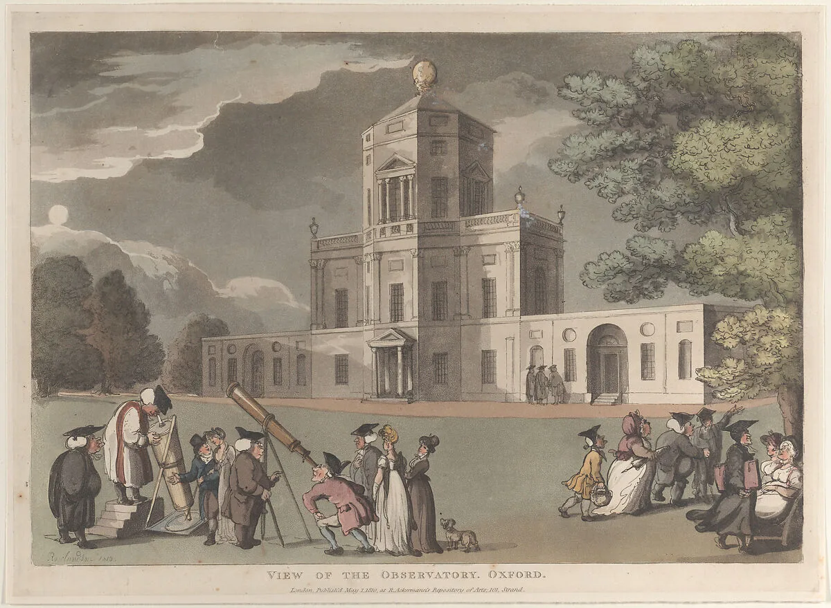 View of the Observatory, Oxford — Thomas Rowlandson|Rudolph Ackermann, London