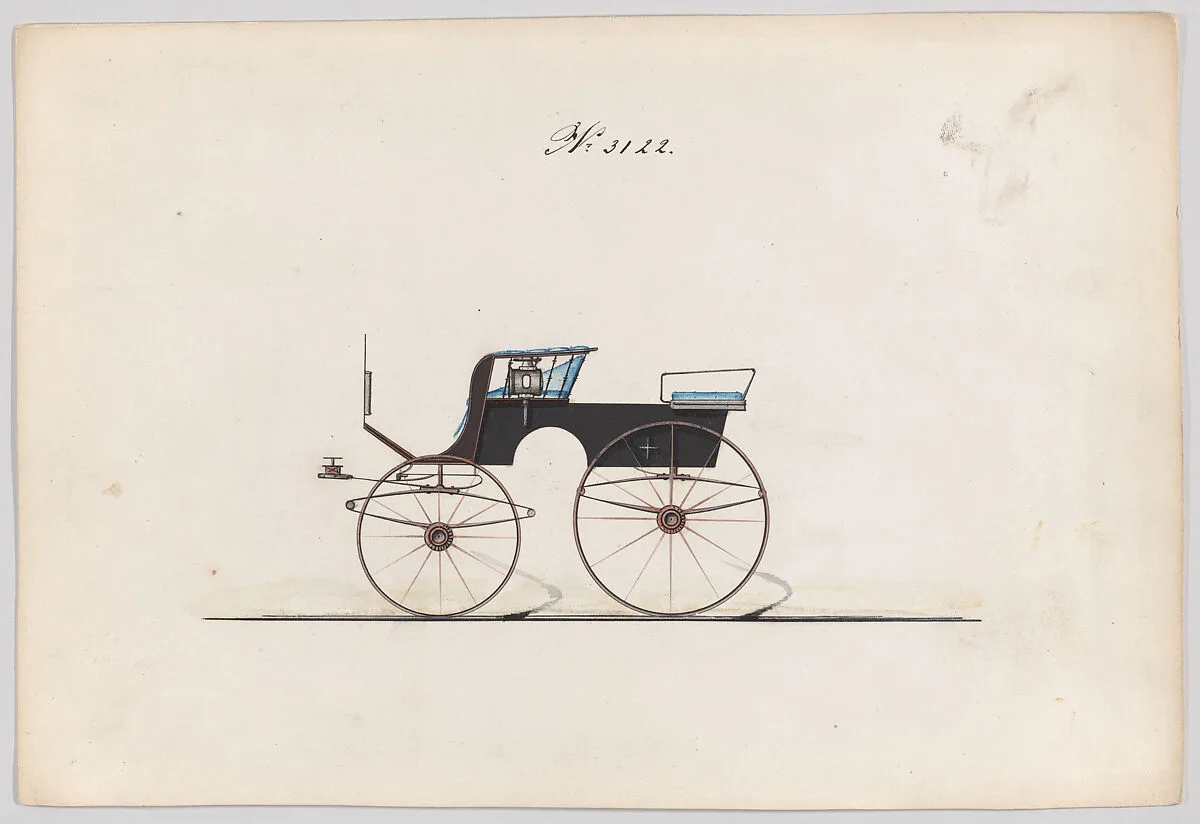 Design for T-Cart, no. 3122 — Brewster & Co.