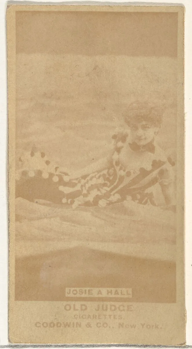 Josie A. Hall, from the Actors and Actresses series (N171) for Old Judge Cigarettes — Goodwin & Company