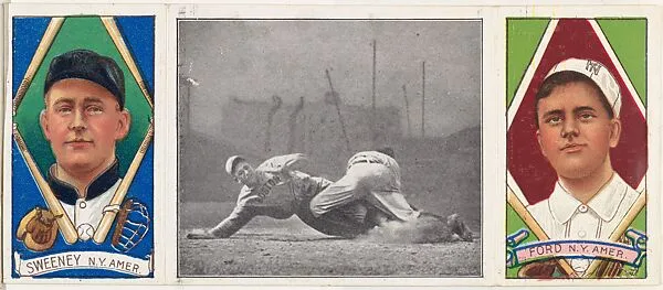'Sweeney Gets Stahl," with Russell Ford and Edward Sweeney, from the series Hassan Triple Folders (T202) — Hassan Cigarettes