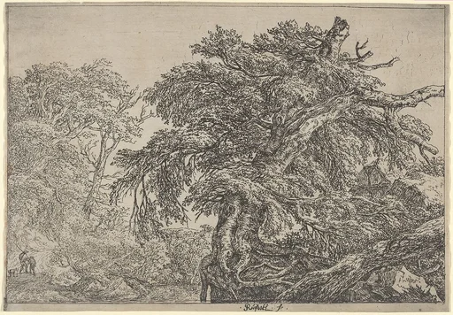 The Great Beech (Two Farmers with their Dog)
