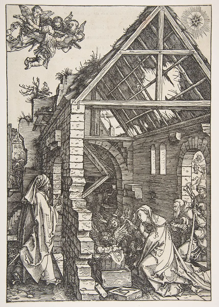 The Nativity, from The Life of the Virgin, Latin Edition, 1511 — Albrecht Dürer