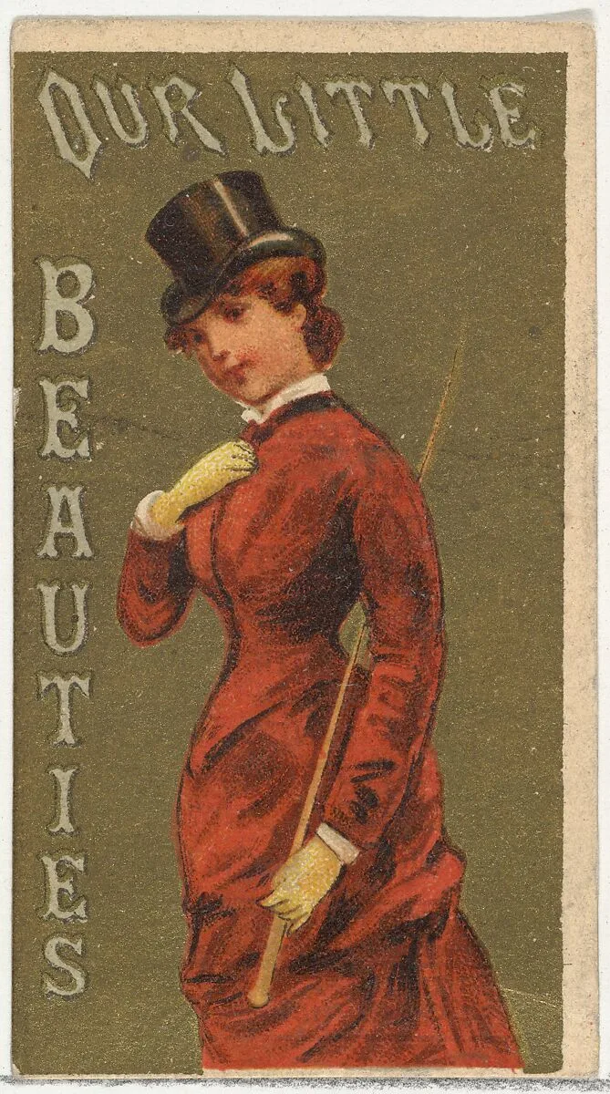 From the Girls and Children series (N58) promoting Our Little Beauties Cigarettes for Allen & Ginter brand tobacco products — Allen & Ginter