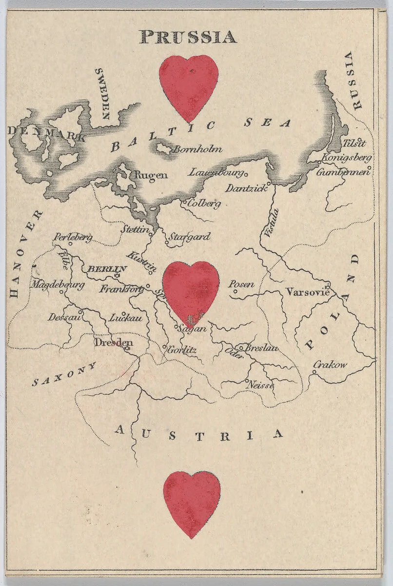 Prussia, from "Court Game of Geography" — William and Henry Rock