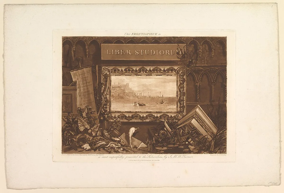 The Frontispiece to Liber Studiorum — J. C. Easling|Joseph Mallord William Turner|Joseph Mallord William Turner