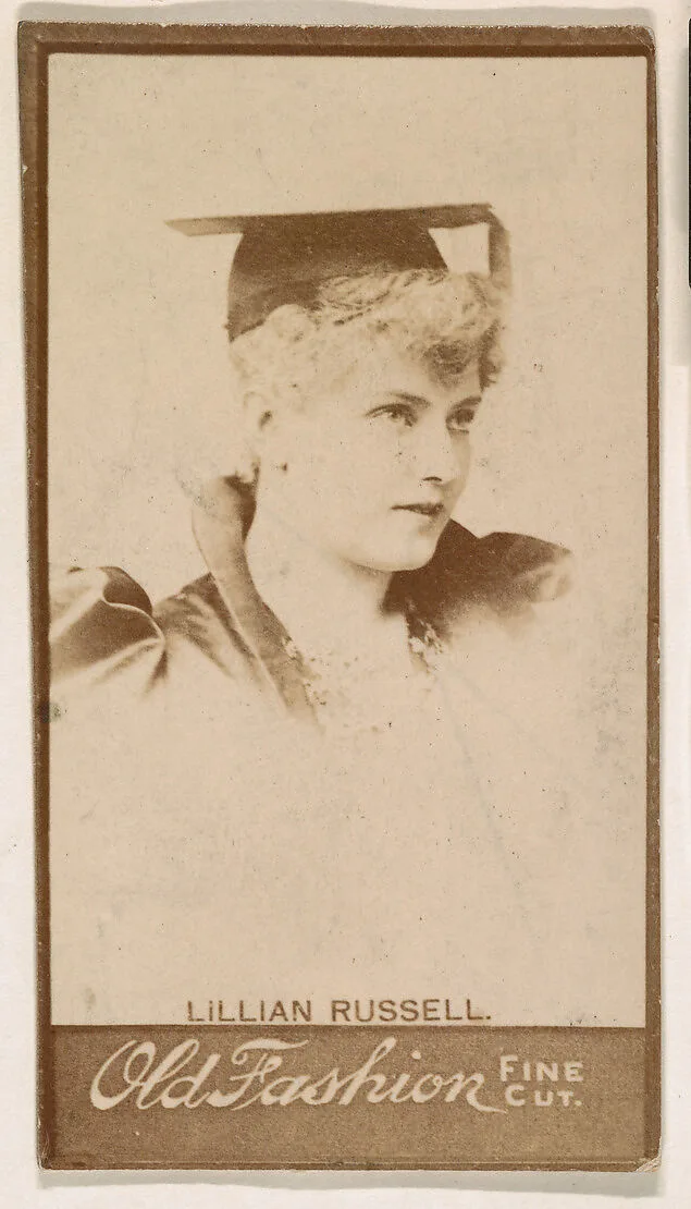 Lillian Russell, from the Actresses series (N664) promoting Old Fashion Fine Cut Tobacco — Unknown