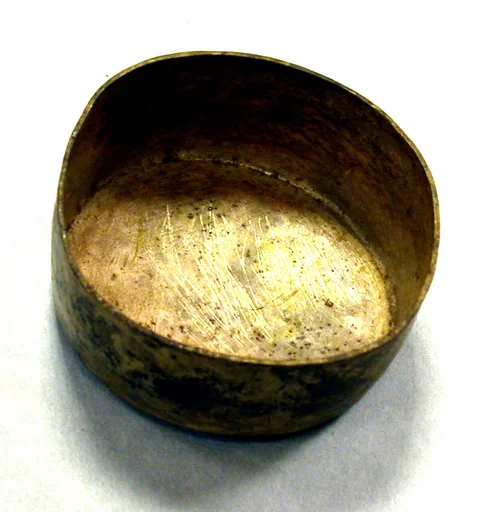 Hammered Silver Rattle Beaker Fragment (?)