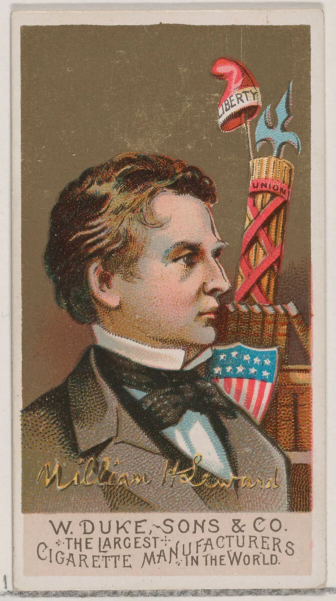 William H. Seward, from the series Great Americans (N76) for Duke brand cigarettes — W. Duke, Sons & Co.
