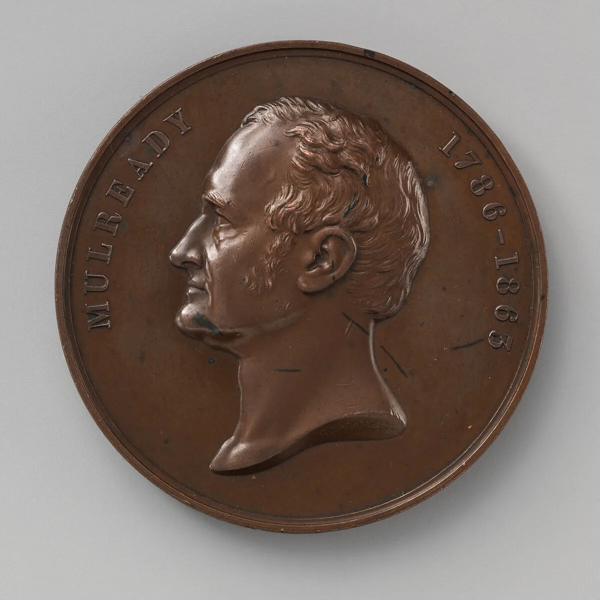 Art-Union medal of William Mulready — George Gammon Adams