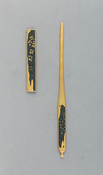 Knife Handle (Kozuka) and Hair Dressing Tool (Kōgai) — Unknown