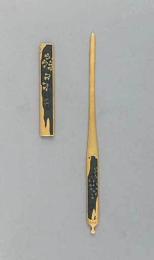 Knife Handle (Kozuka) and Hair Dressing Tool (Kōgai)