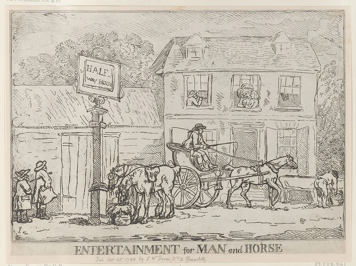 Entertainment for Man and Horse — Thomas Rowlandson|S. W. Fores