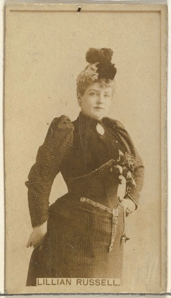 Lillian Russell, from the Actors and Actresses series (N145-8) issued by Duke Sons & Co. to promote Duke Cigarettes — W. Duke, Sons & Co.|American Tobacco Company
