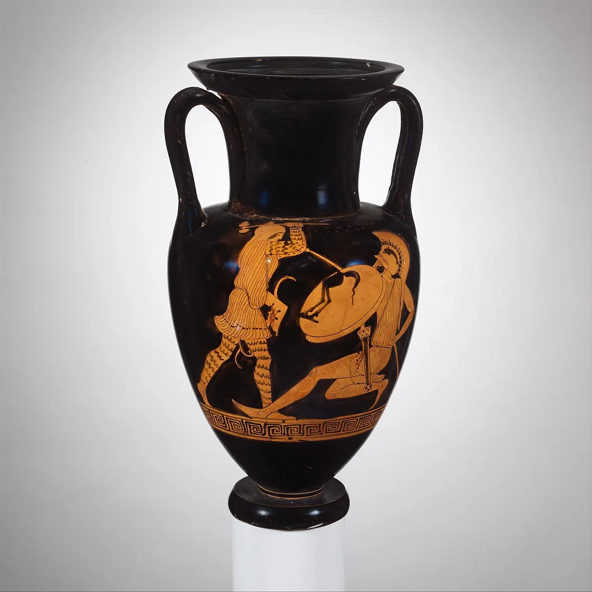 Terracotta Nolan neck-amphora (jar) — Alkimachos Painter