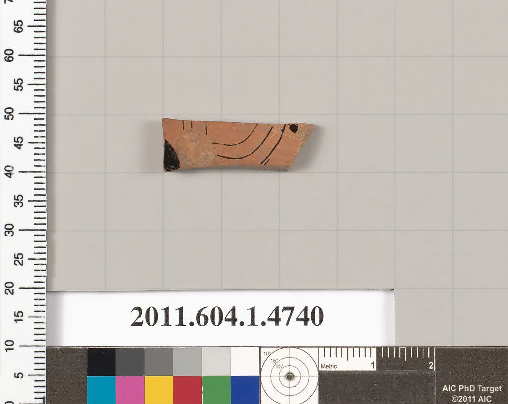 Terracotta fragment of a kylix (drinking cup) — Unknown