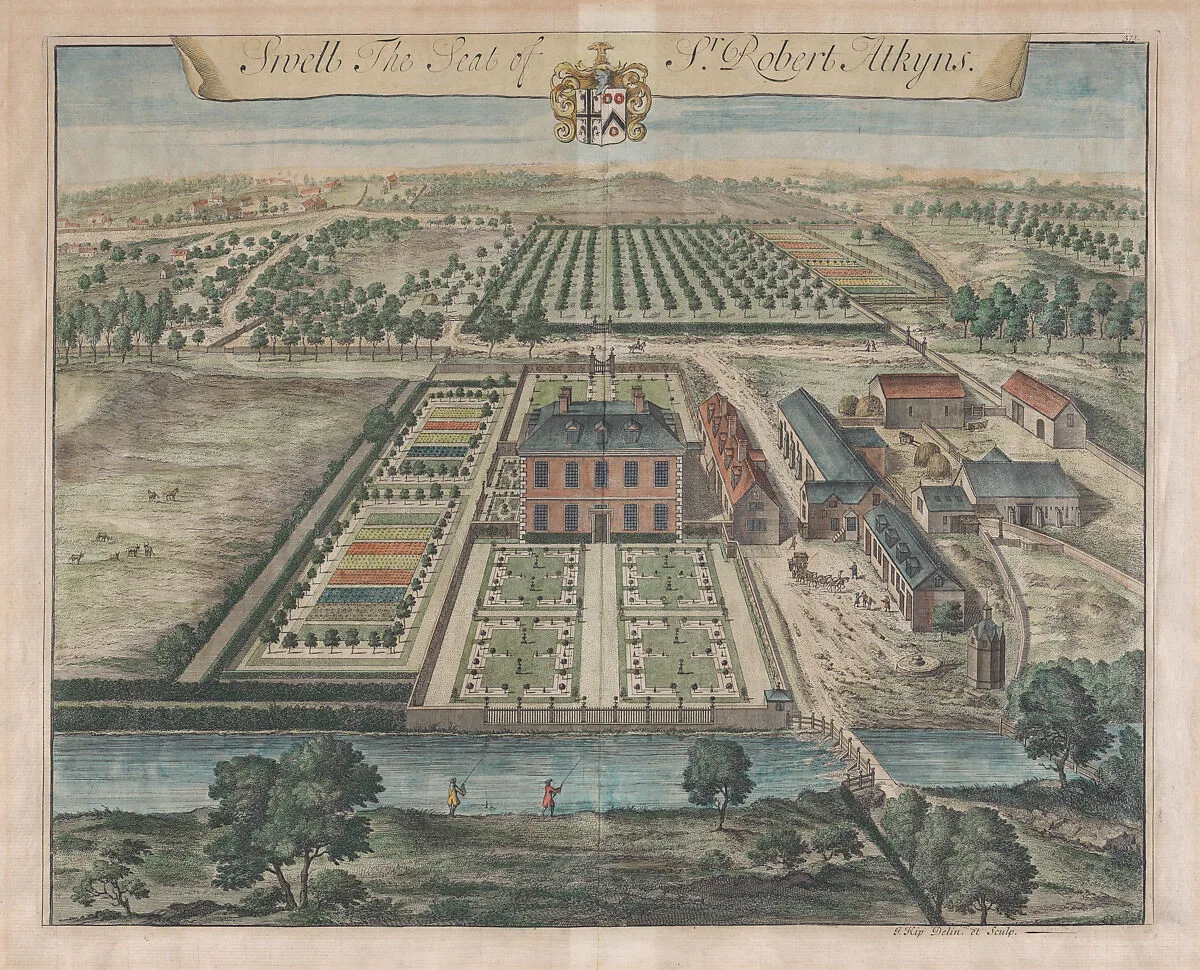 Swell, The Seat of Sir Robert Atkyns, plate 371 from "The Ancient and Present State of Gloucestershire" — Sir Robert Atkyns|Johannes Kip