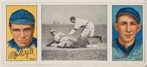 "Grant Gets His Man," with R. Hoblitzell and Edward L. Grant, from the series Hassan Triple Folder (T202)