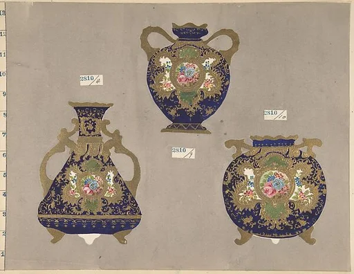 European porcelain designs in Japanese style