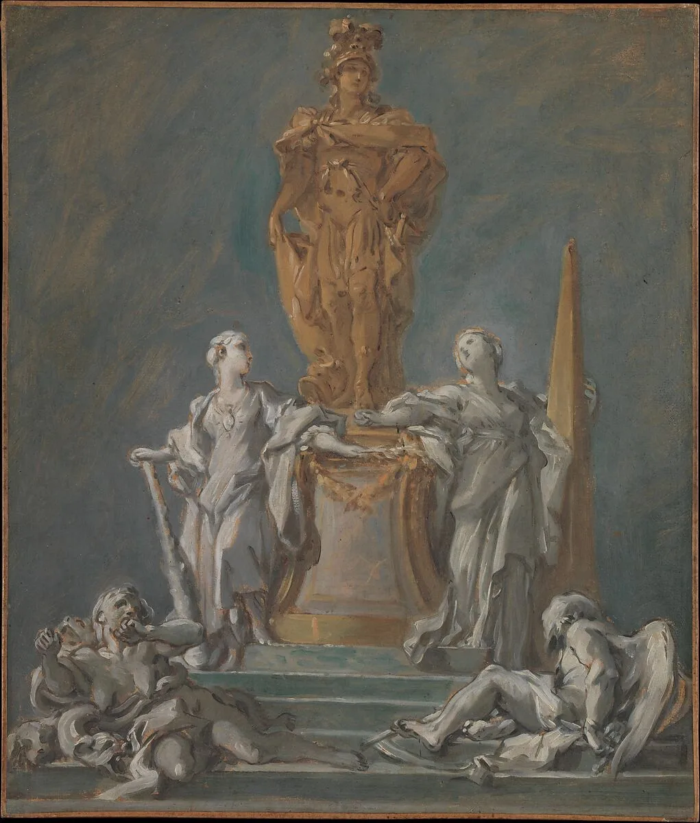 Study for a Monument to a Princely Figure — François Boucher
