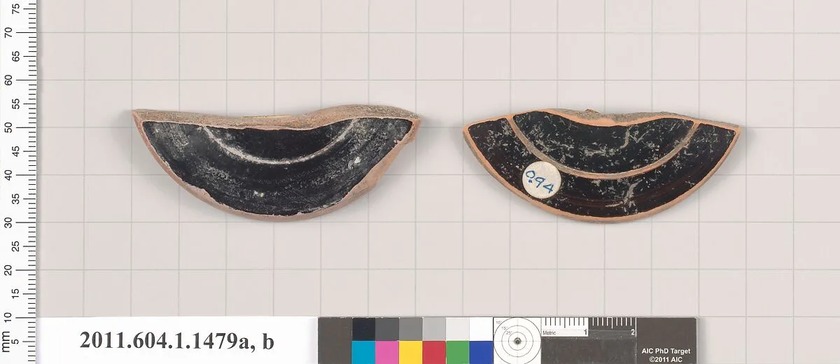 Terracotta fragments of kylikes (drinking cups) — Unknown