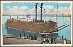 Mississippi River Steamboat, loaded with Cotton, New Orleans, La. — Unknown