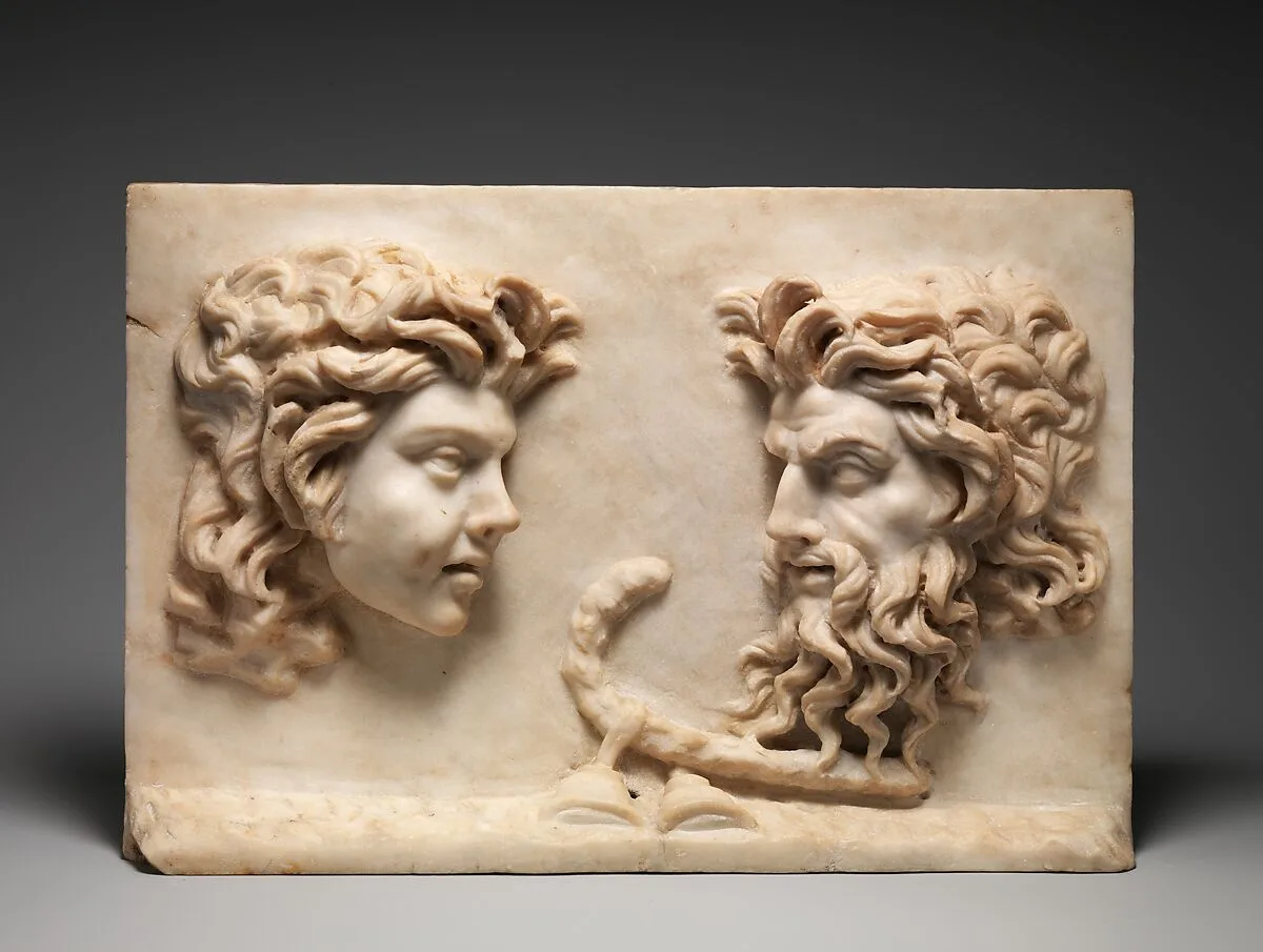 Marble two-sided relief — Unknown