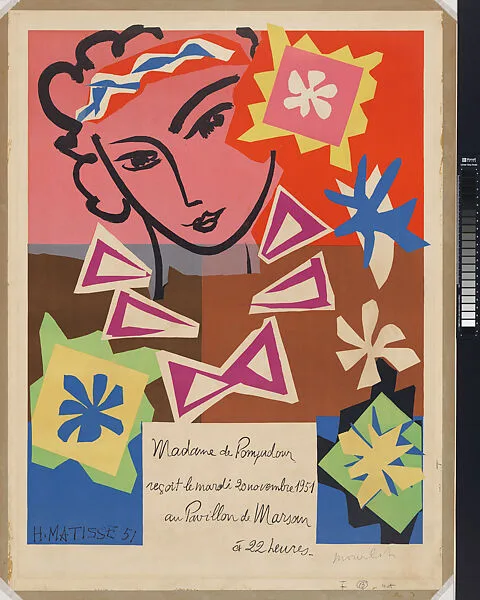 Madame de Pompadour, Pavillon de Marsan, 1951 — Henri Matisse|Mourlot Fréres|Mourlot Fréres