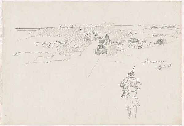 Road at Péronne — John Singer Sargent