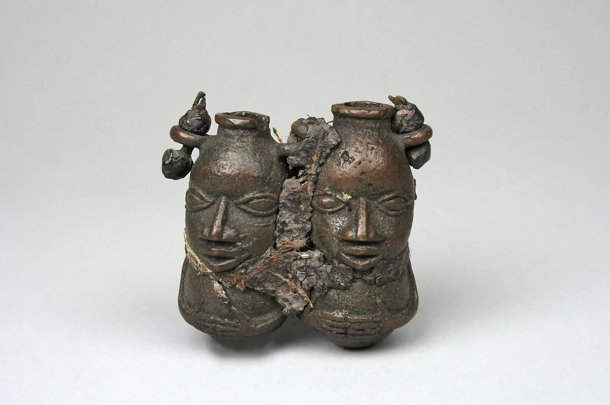 Medicine Vessel: Two Figures — Unknown