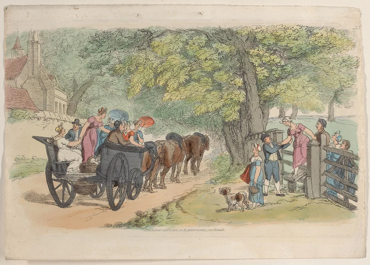 Plate 33, from "World in Miniature" — Thomas Rowlandson|Rudolph Ackermann, London