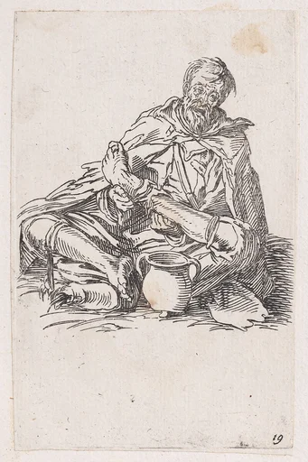 Reverse Copy of Le Malingreux (The Sickly Man), from Les Gueux suite appelée aussi Les Mendiants, Les Baroni, ou Les Barons (The Beggars, also called the Barons)