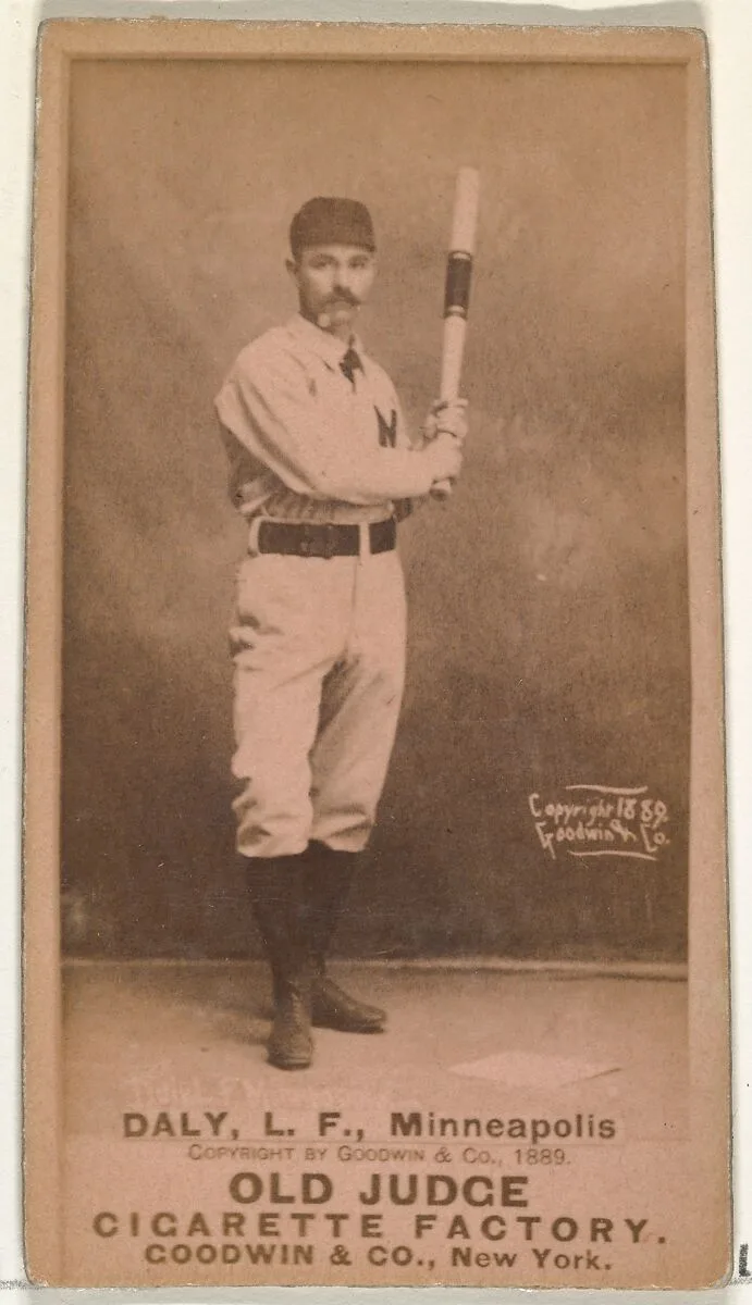 James J. "Sun" Daly, Left Field, Minneapolis, from the Old Judge series (N172) for Old Judge Cigarettes — Goodwin & Company